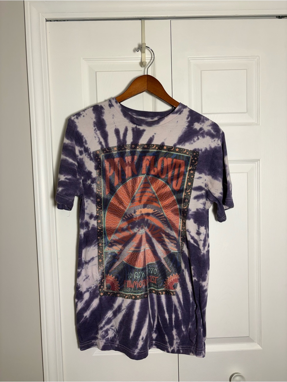 Pink Floyd Fillmore East April 1970 Tie-Dye Graphic T-Shirt Men’s M